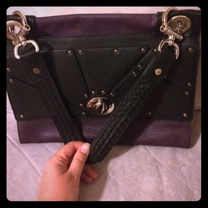 Two Hayden Harnett Talullah bags, cognac and black